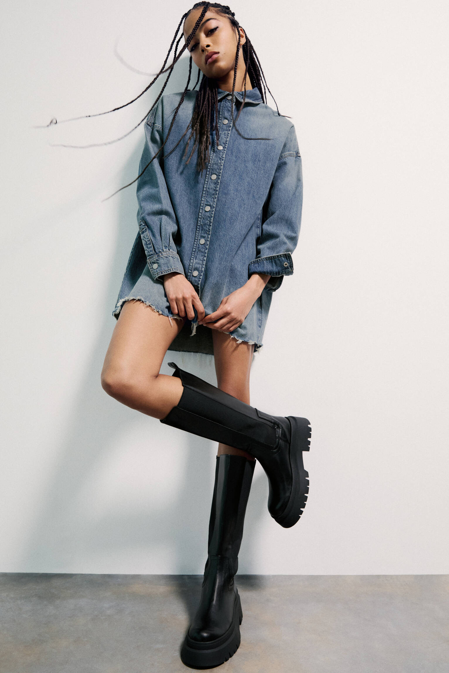 Chunky tall boots - pull&bear | PULL and BEAR UK