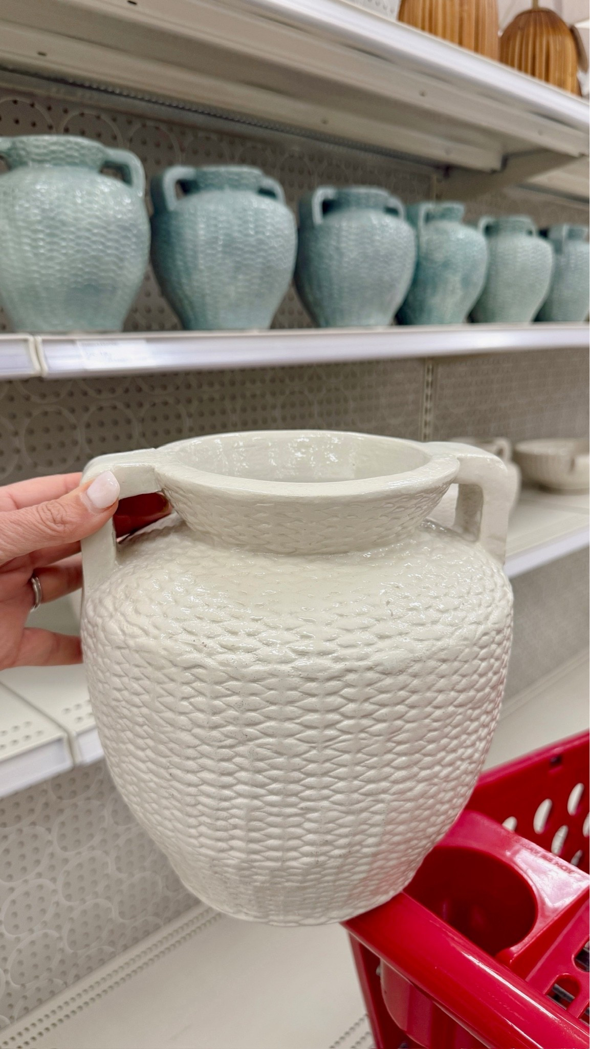 Look at this adorable vase from Target! What a great high end look for less, this would be beautiful in any home for spring/summer🩵

#LTKHome #LTKSeasonal