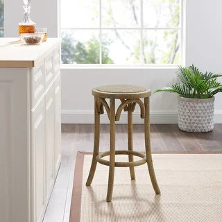 Flint Rattan Seat Backless Counter Stool - On Sale - Overstock - 17178095 | Bed Bath & Beyond