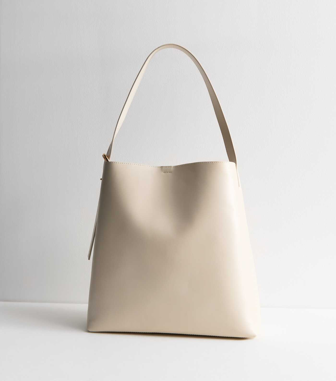 Cream Leather-Look Bucket Bag
						
						Add to Saved Items
						Remove from Saved Items | New Look (UK)