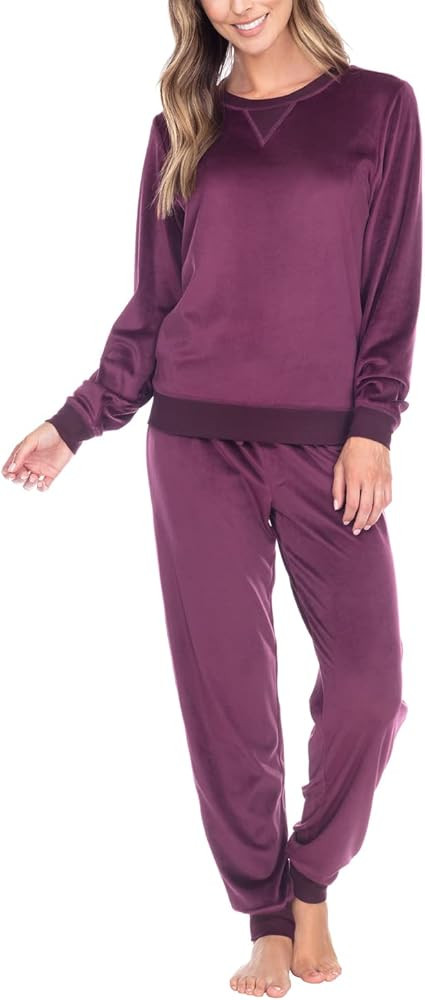 Honeydew Women's 2 Piece Super Soft Fleece Lounge PJ Set | Amazon (US)