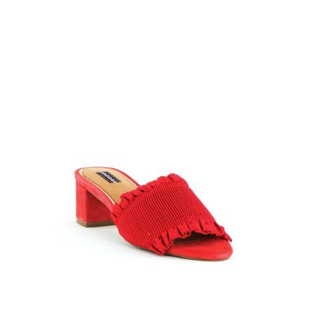 Jaggar Stitched Block Heel Red | Walmart (US)