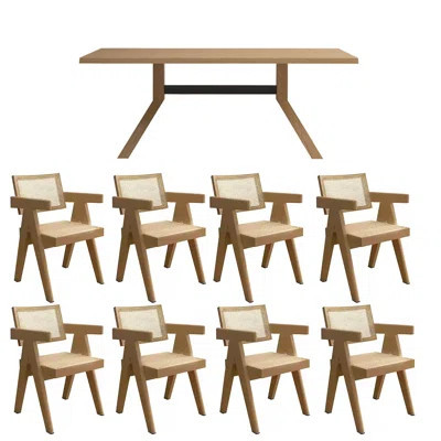 Solid wood simple dining chair combination | Wayfair North America