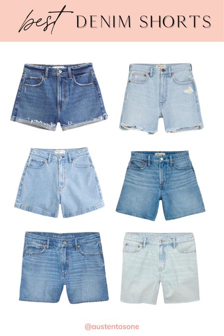 Three brands I love and trust when it comes to denim shorts are Abercrombie, Madewell and American Eagle 👖 these are all shorts I’d recommend for the summer months!

#LTKSeasonal #LTKFindsUnder100