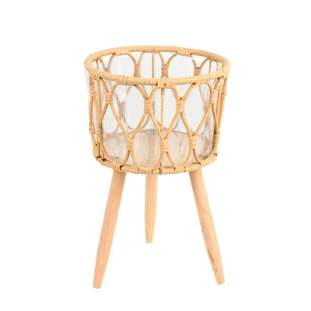 Better Homes and Gardens 12 in Dia Willow Sage Beige Planter | Walmart (US)