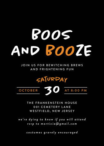 "Faboolous" - Customizable Holiday Party Invitations in Black by Heather Schertzer. | Minted