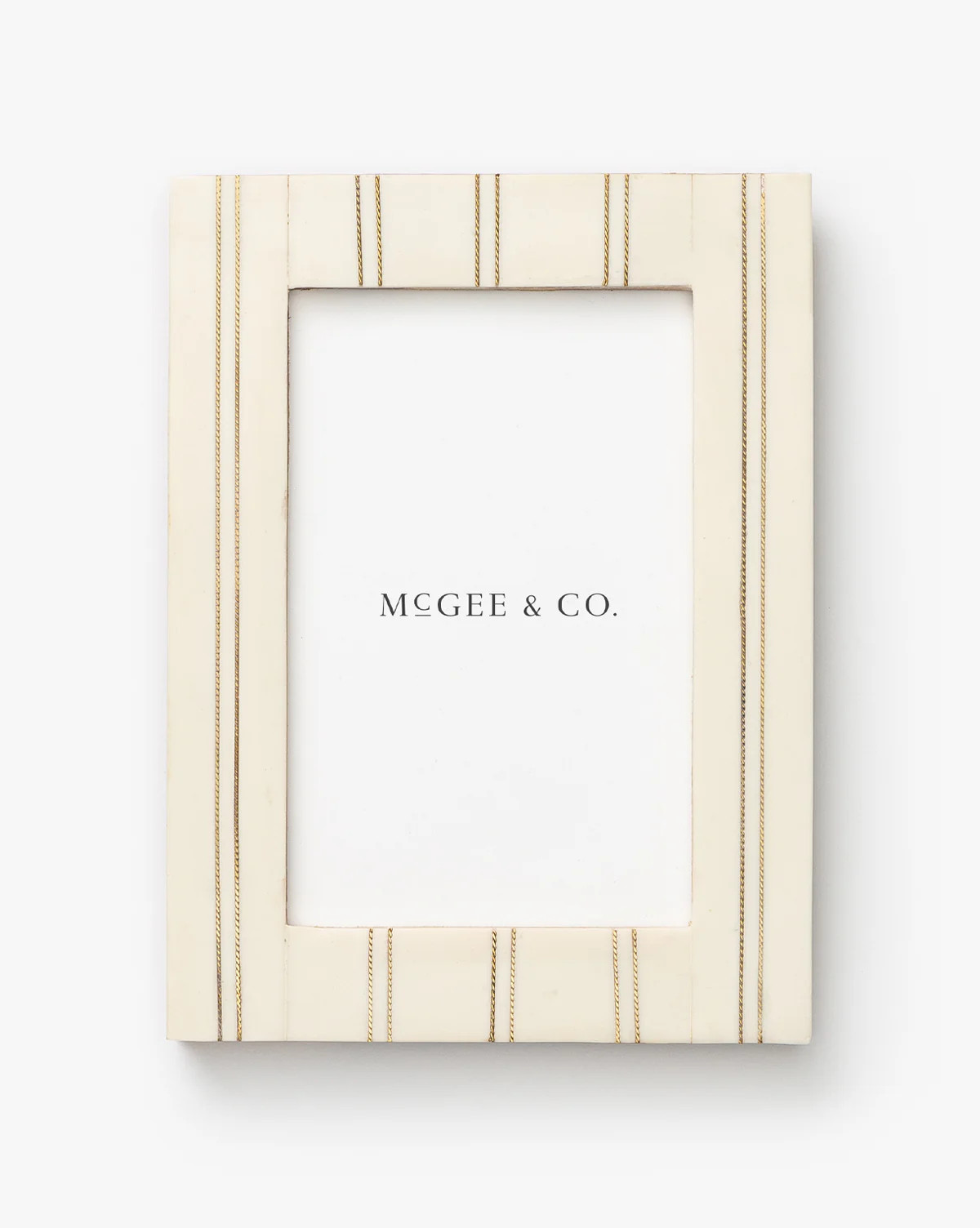 Cream Double Striped Frame | McGee & Co. (US)