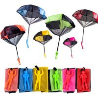 1pcs Hand Throwing Parachute Kids Outdoor Funny Toys Game Play Toys for Children Fly Parachute Sport with Mini Soldier Toys | AliExpress (US)
