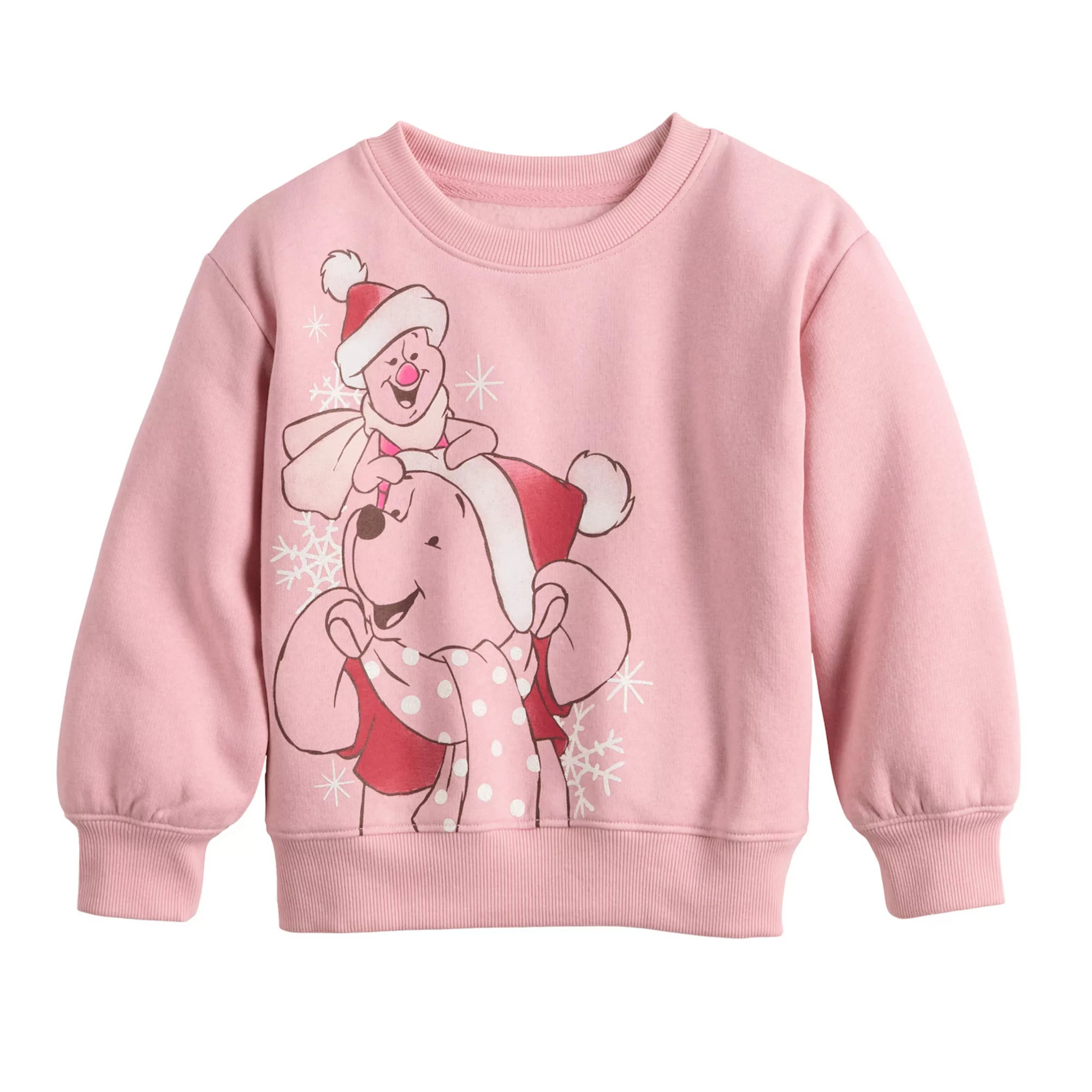 Baby & Toddler Girl Jumping Beans® Disney's Winnie the Pooh Core Fleece Crewneck Sweatshirt | Kohl's