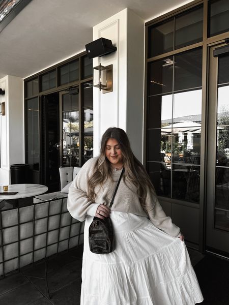 xl in skirt & xxl in sweater 🕊️

white maxi skirt // white skirt // aerie // cropped sweater // spring outfit // boho outfit inspo

#LTKstyletip #LTKfindsunder50 #LTKmidsize