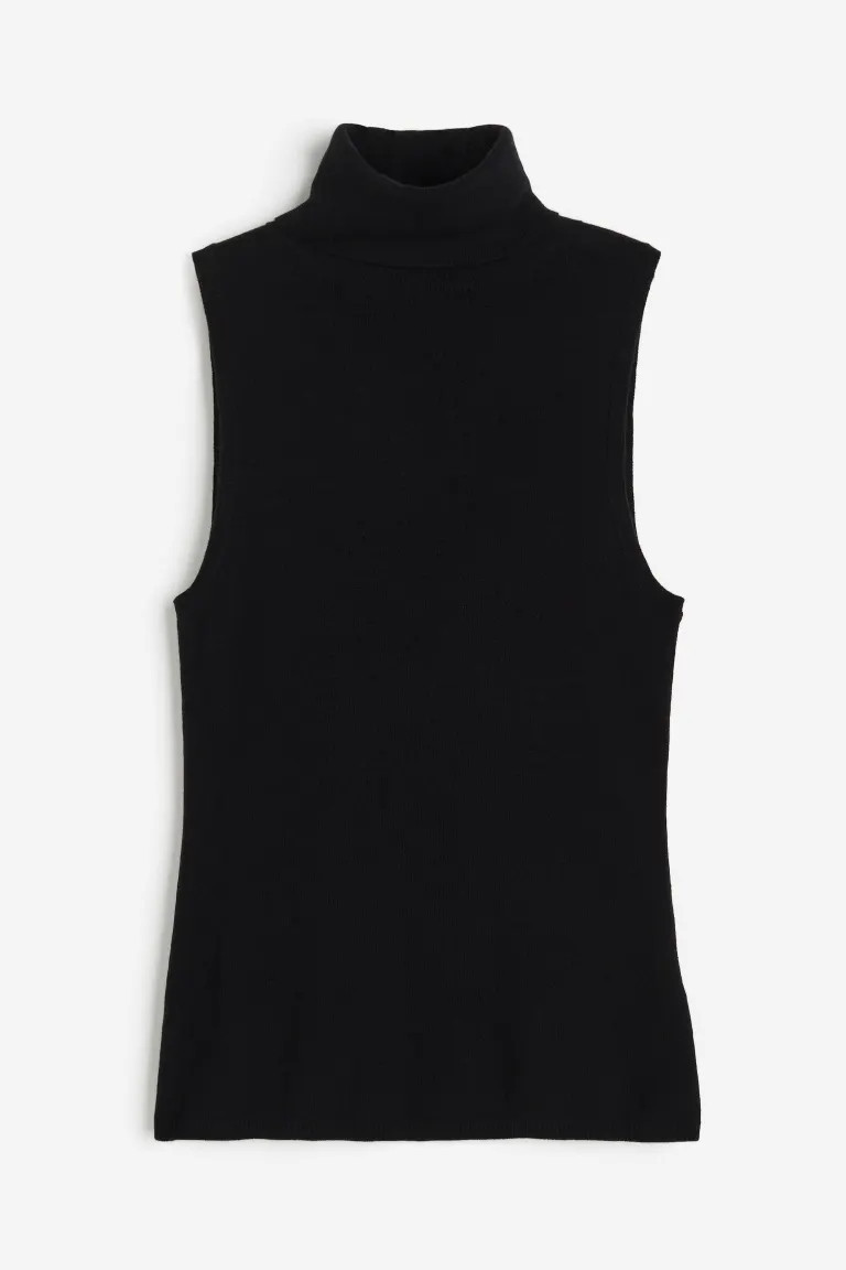 Cashmere-blend polo-neck top | H&M (UK, MY, IN, SG, PH, TW, HK)