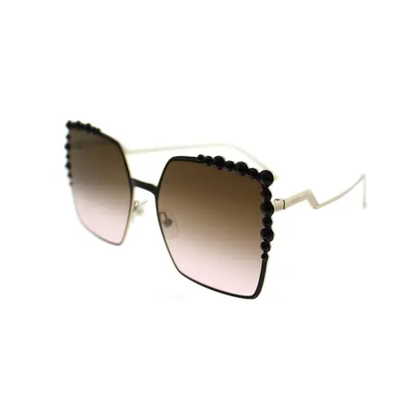 Fendi Square FF 0259 Can Eye 2O5 Women Black Frame Brown Gradient Lens Sunglasses | Bed Bath & Beyond