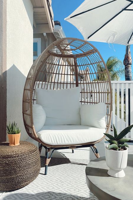 I love that we can use our outdoor spaces all year round in California! 

My client’s balcony is looking so fresh and cozy! This egg chair comes in more color option too. 👍🏻

#outdoorfurniture #eggchair #patiofurniture #balcony 

#LTKhome