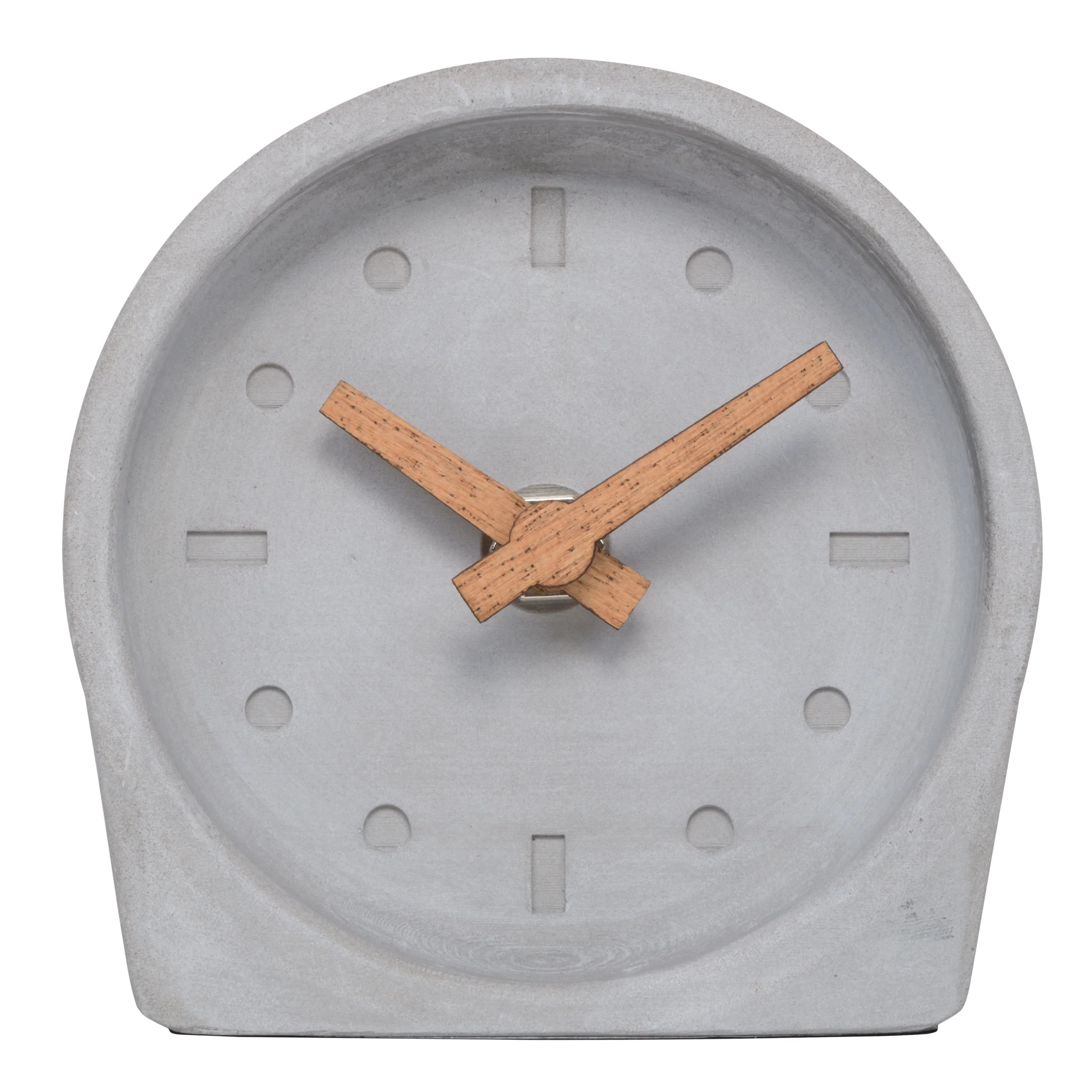 La Crosse Clock Art Deco Cement Tabletop Analog Clock - Walmart.com | Walmart (US)
