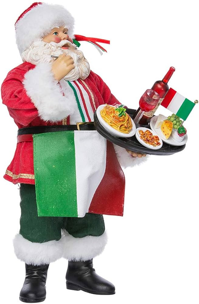 Kurt Adler Musical Fabriche Italian Santa Figurine, 10.5-Inch | Amazon (US)