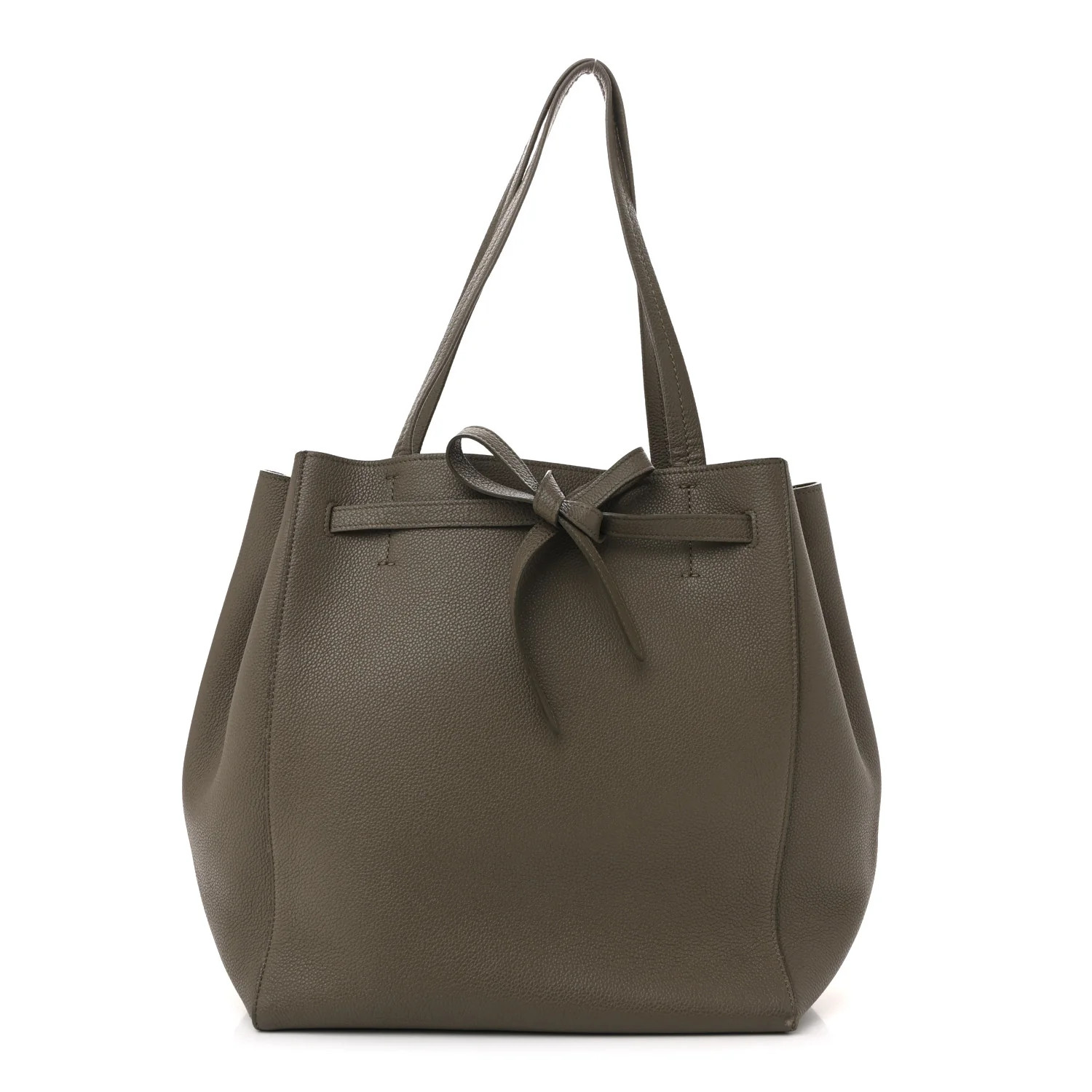 Soft Grained Calfskin Small Belt Cabas Phantom Taupe | FASHIONPHILE (US)