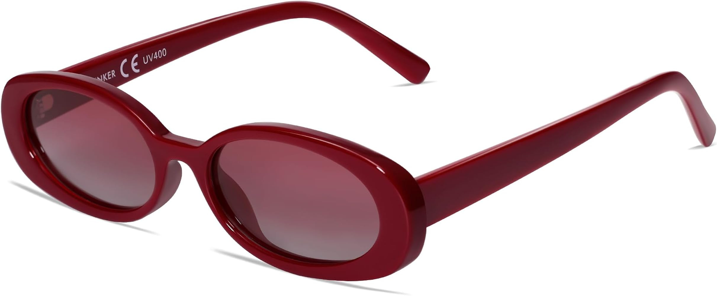 VANLINKER Polarized Retro Oval Sunglasses for Women and Men Small 90s Style VL9580 | Amazon (US)