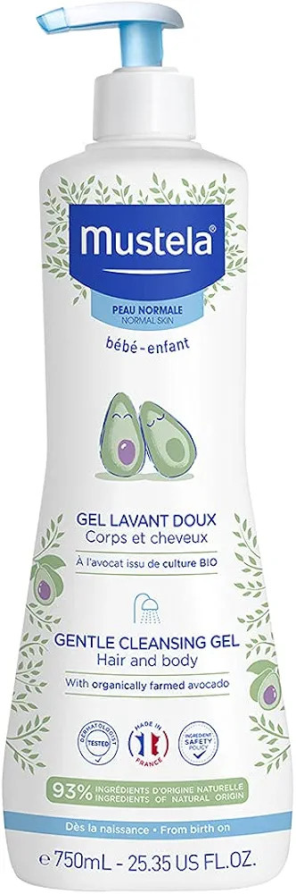 Mustela BR Gel Lavante Suave Com Abacate Orgânico 750Ml - Sabonete Líquido Corpo e Cabelo Para ... | Amazon (BR)