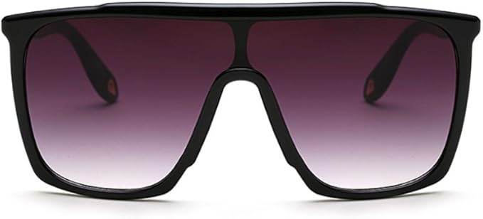 Freckles Mark Oversized 70s Retro Sunglasses Men Women Vintage Flat Top Square Frame One-Piece Le... | Amazon (US)