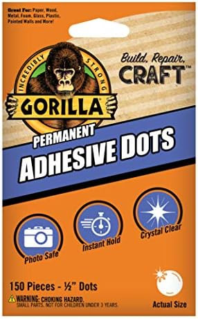 Gorilla 150 Adhesive Dots, 1-Pack | Amazon (US)