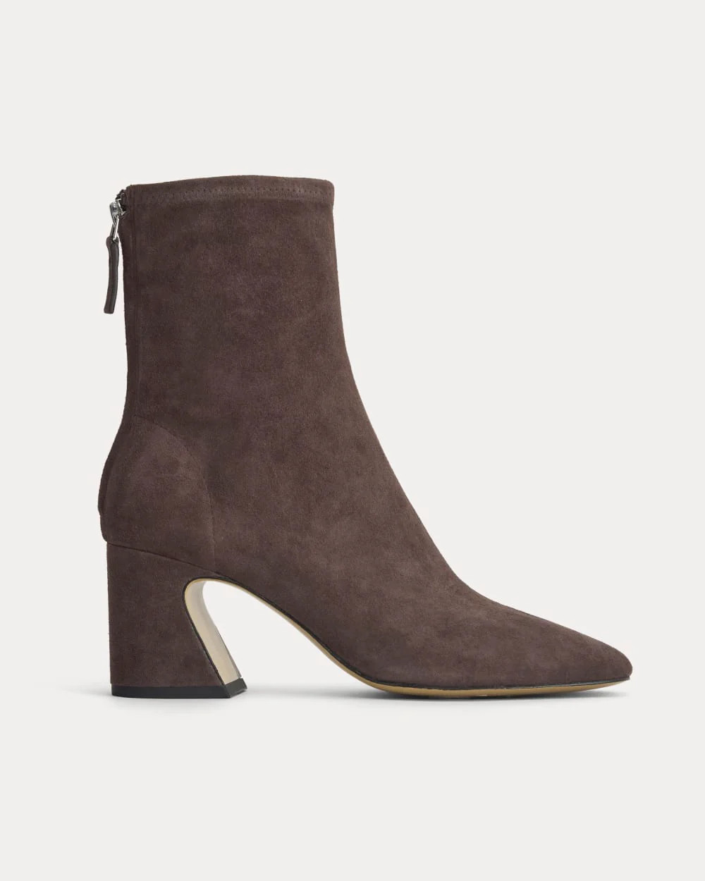 Leather Curved-Heel Boot | Dark Chocolate | Everlane