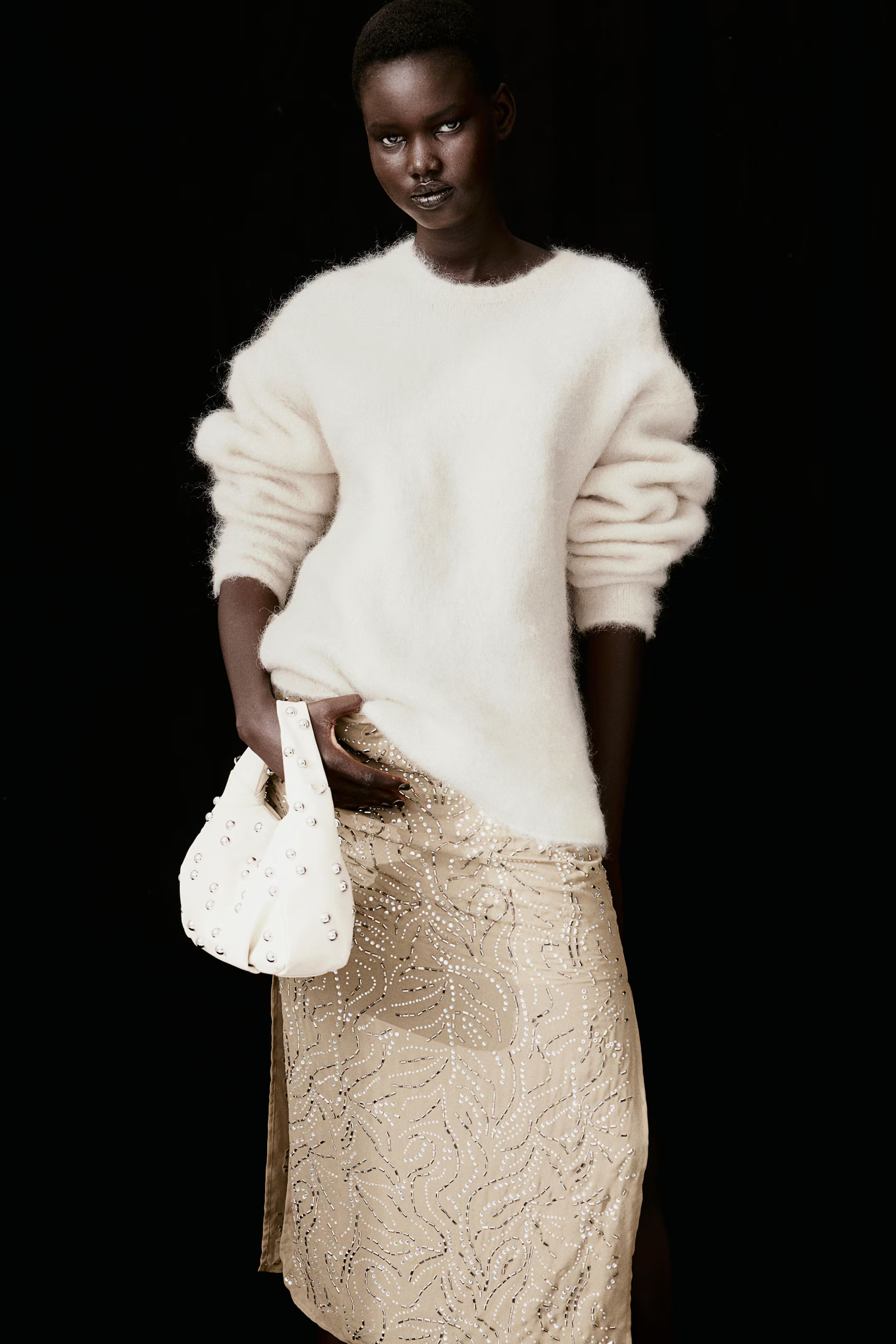 Mohair-blend jumper - Cream - Ladies | H&M GB | H&M (UK, MY, IN, SG, PH, TW, HK)