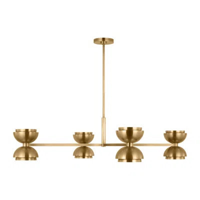 Sean Lavin Shanti 4-light extra large chandelier in natural brass finish | Wayfair North America