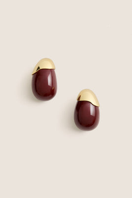 Aubergine Toro Earrings | Tuckernuck (US)