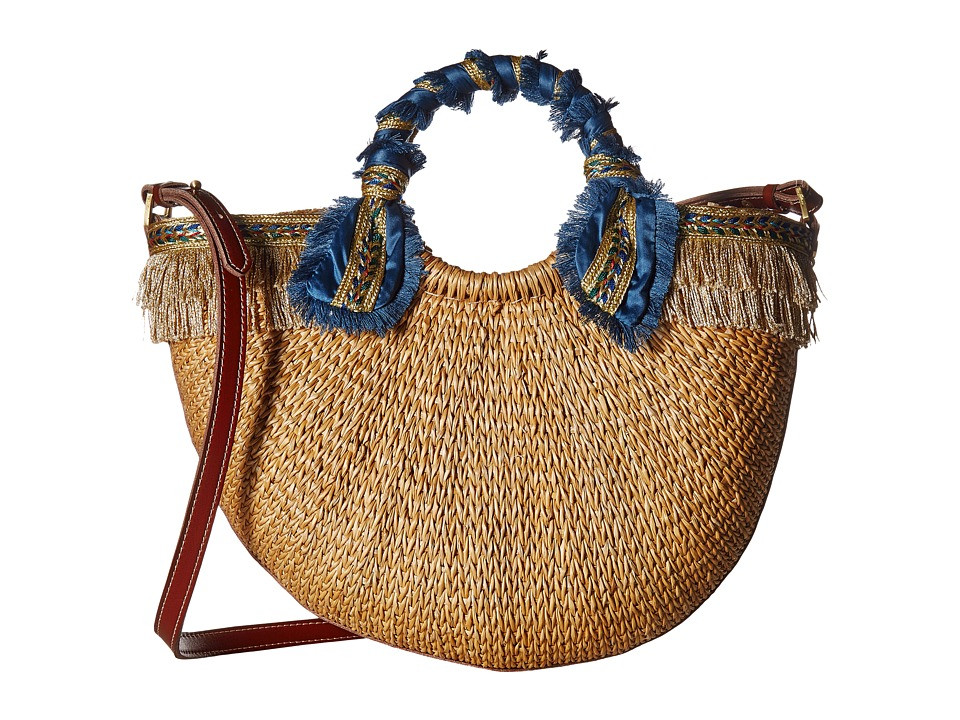 Sam Edelman - Lianna Metallic Fringed Straw Tote (Gold Multi) Tote Handbags | Zappos