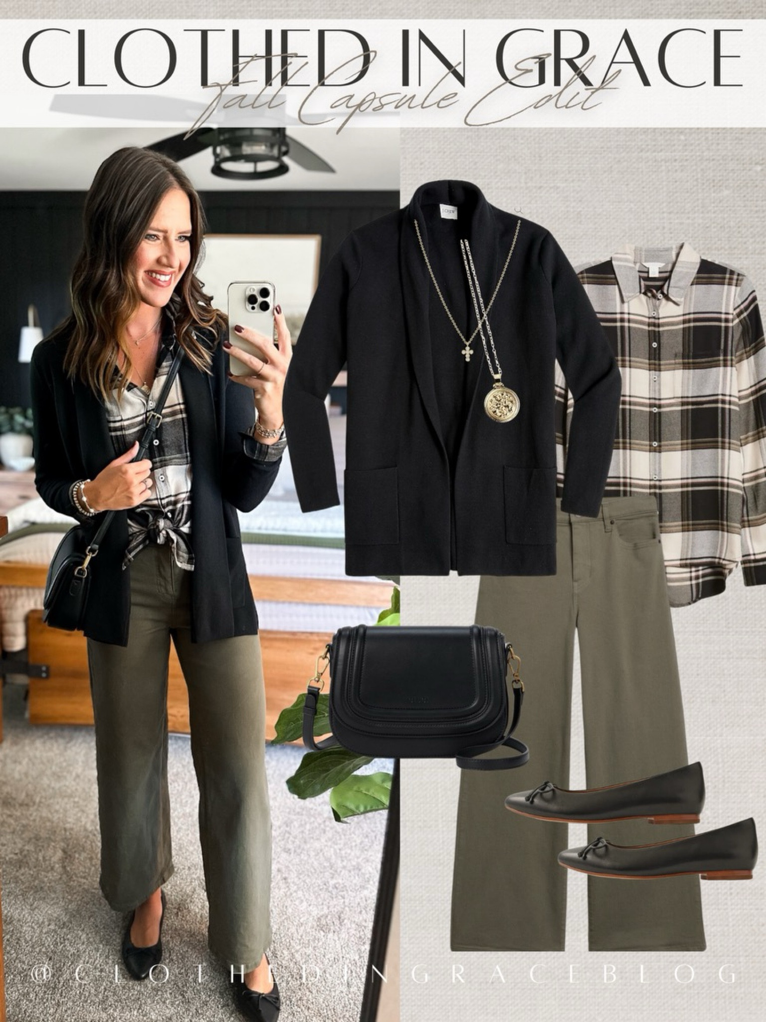 Fall Capsule Wardrobe outfit inspiration 

Plaid shirt - medium 
Black cardigan - small
Linking similar green pants 


#LTKFindsUnder100 #LTKFindsUnder50 #LTKStyleTip