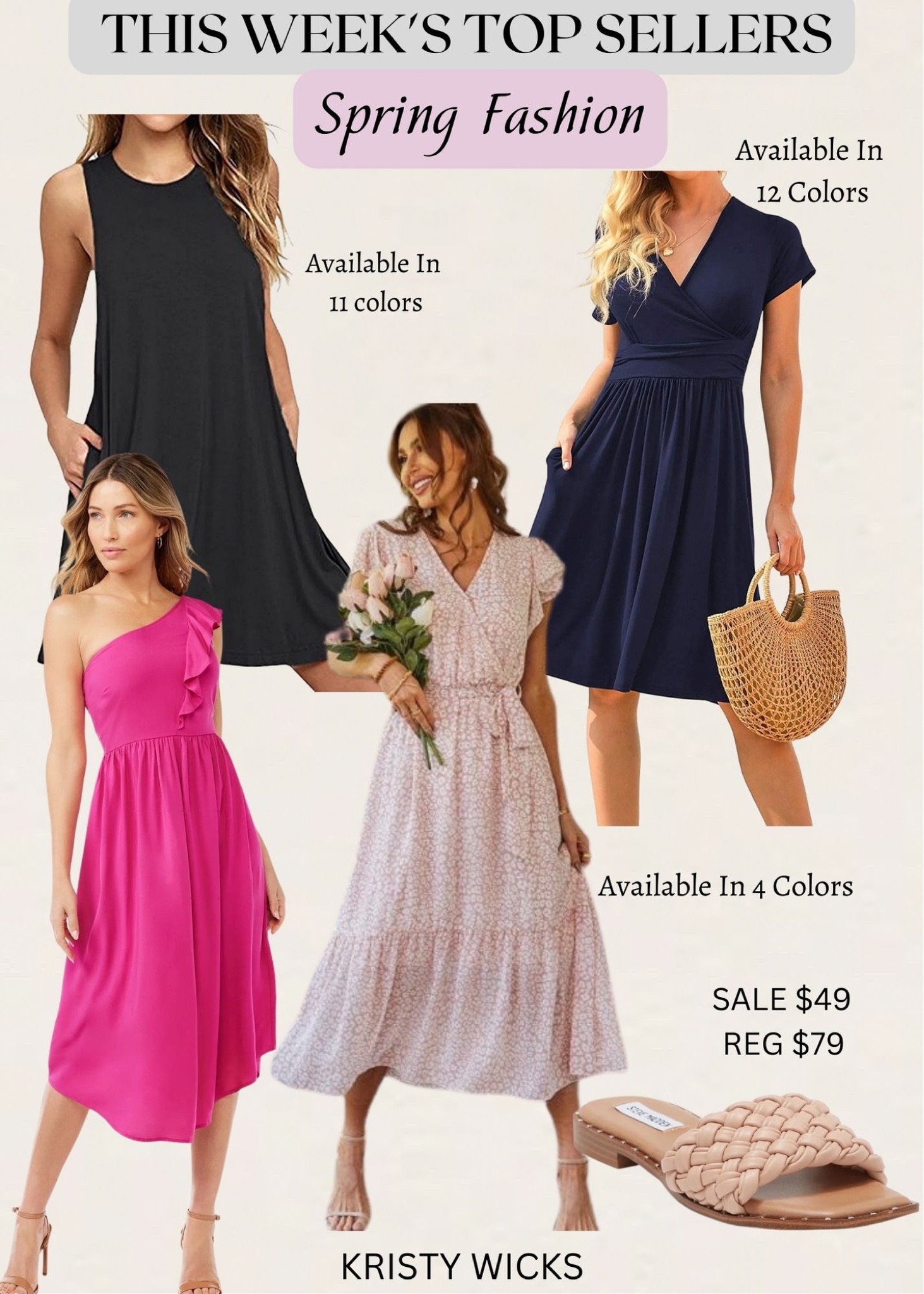 So many cute spring dresses! 💕 These were your favorites this week! Great for a special event or to take on vacation!  ☀️

These slides were one of your top picks this week. They are on sale for $49 regular $79 and comes in 4 adorable colors! ✨



#LTKSeasonal #LTKunder50 #LTKU