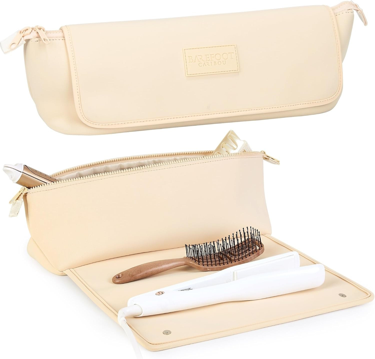 Hair Tools Travel Bag and Heat Resistant Mat 17" (Ivory) | Amazon (US)