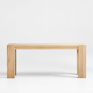 Terra 72" Natural White Oak Wood Console Table + Reviews | Crate & Barrel | Crate & Barrel