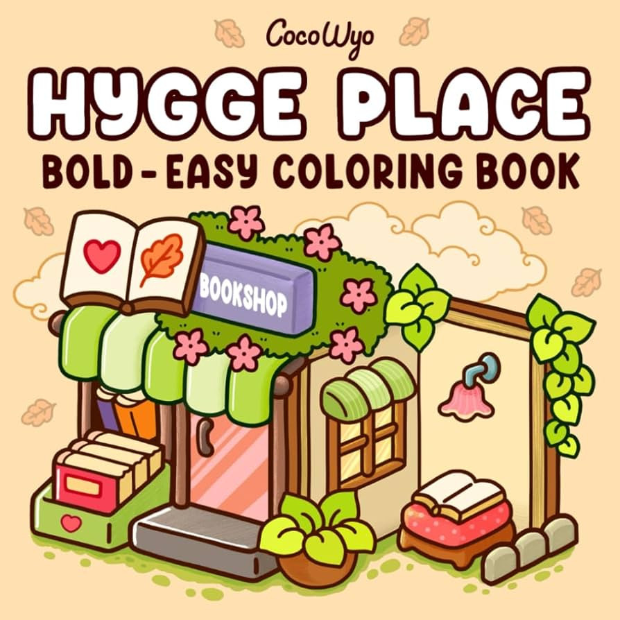 Hygge Place: Coloring Book for Adults and Teens, Bold and Easy Designs for Relaxation with Cozy L... | Amazon (US)