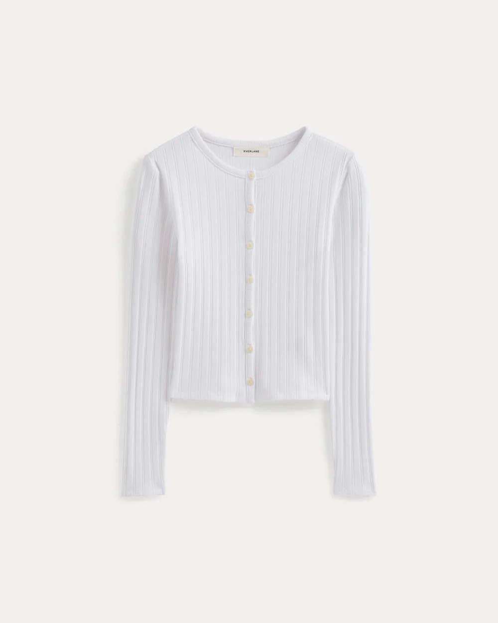 Cardigan in Pointelle | White | Everlane