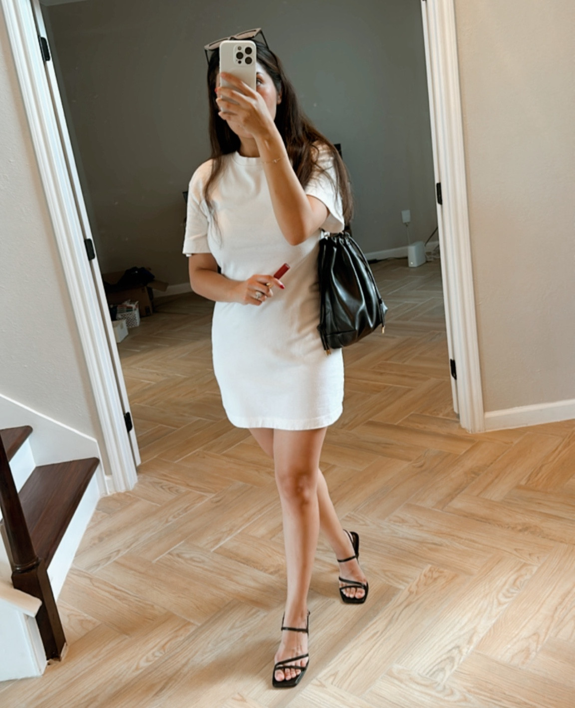 Summer white dress casual shopping heels

#LTKFindsUnder50 #LTKItBag #LTKShoeCrush
