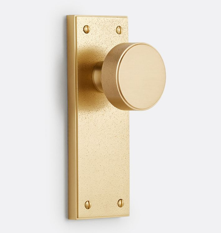 Jerico Brass Knob Interior Door Tube Latch Set | Rejuvenation