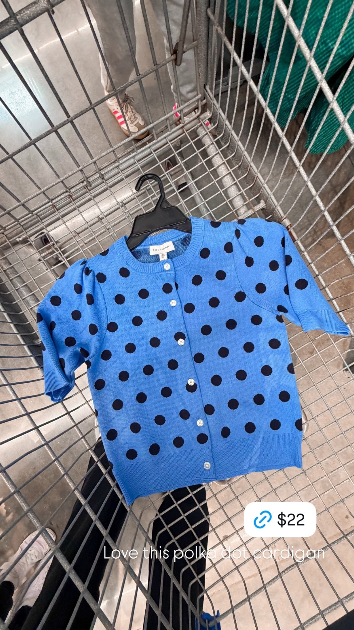 Love this polka dot cardigan