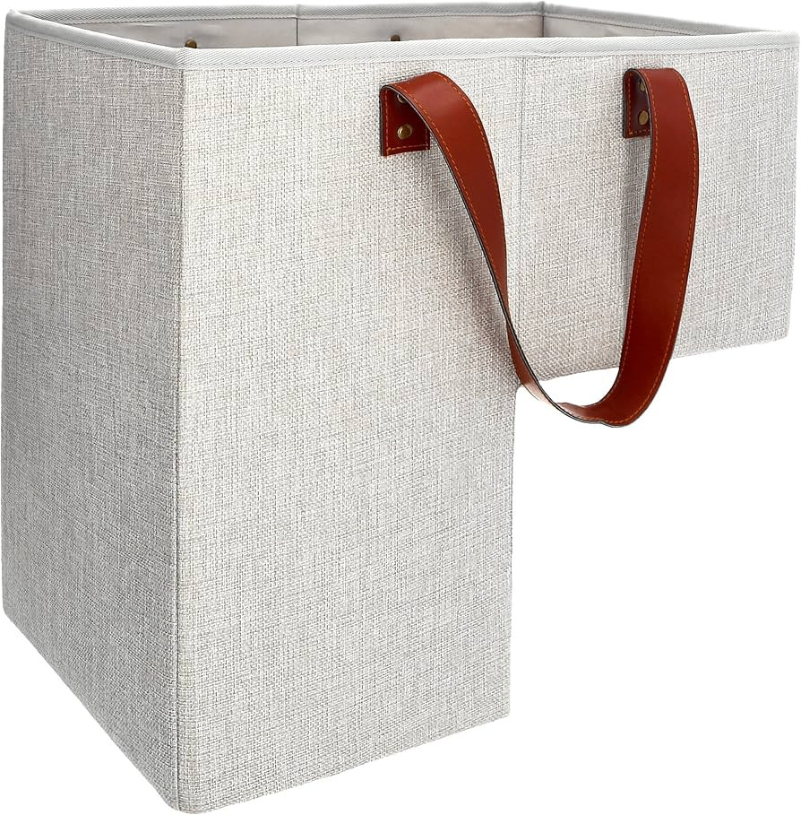 SAM AND MABEL Stair Baskets for Carpeted and Wooden Stairs – 16”L x 10”W x 16”H Foldable ... | Amazon (US)