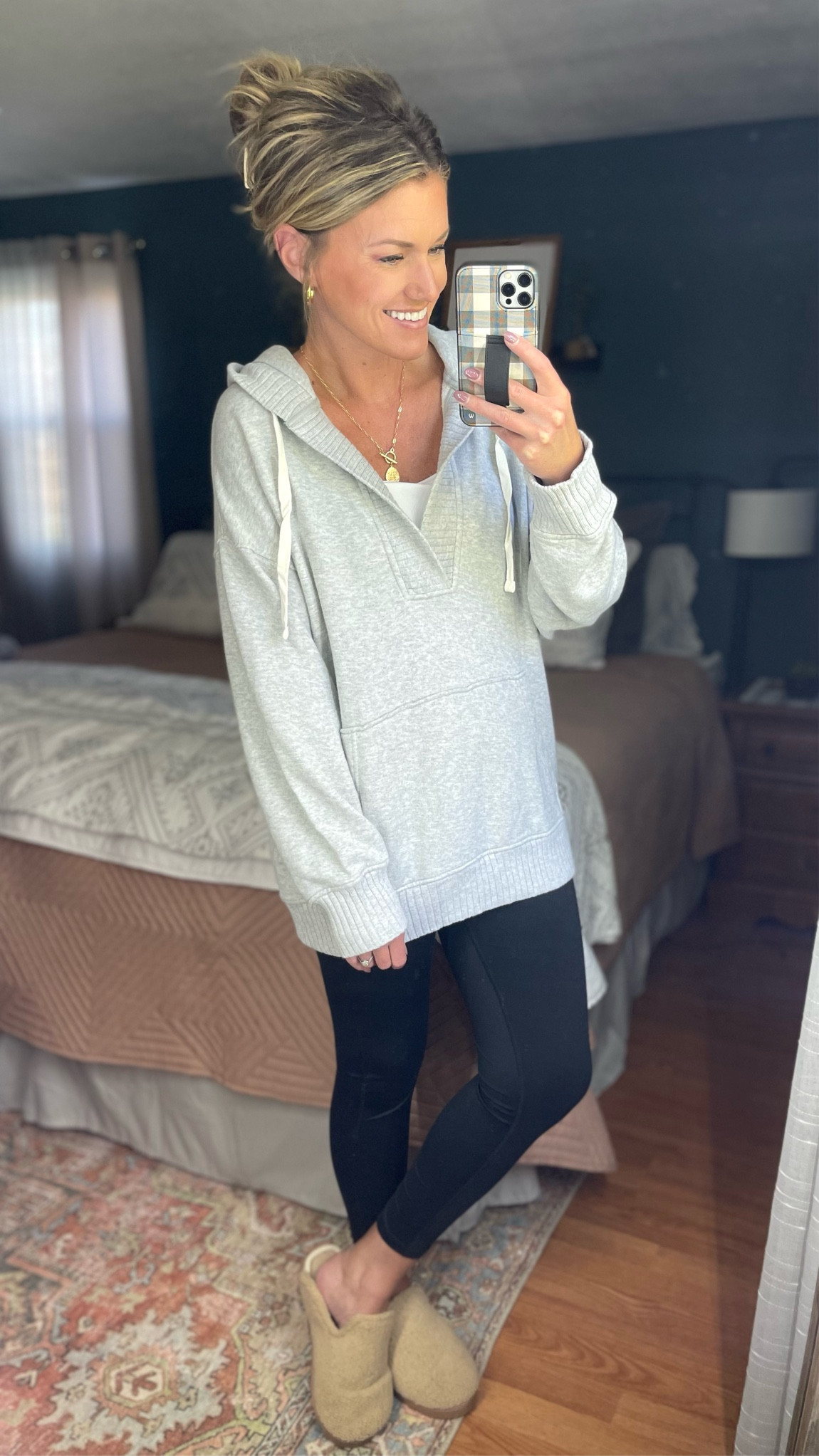 Aerie henley hoodie, wearing size small

#LTKSeasonal