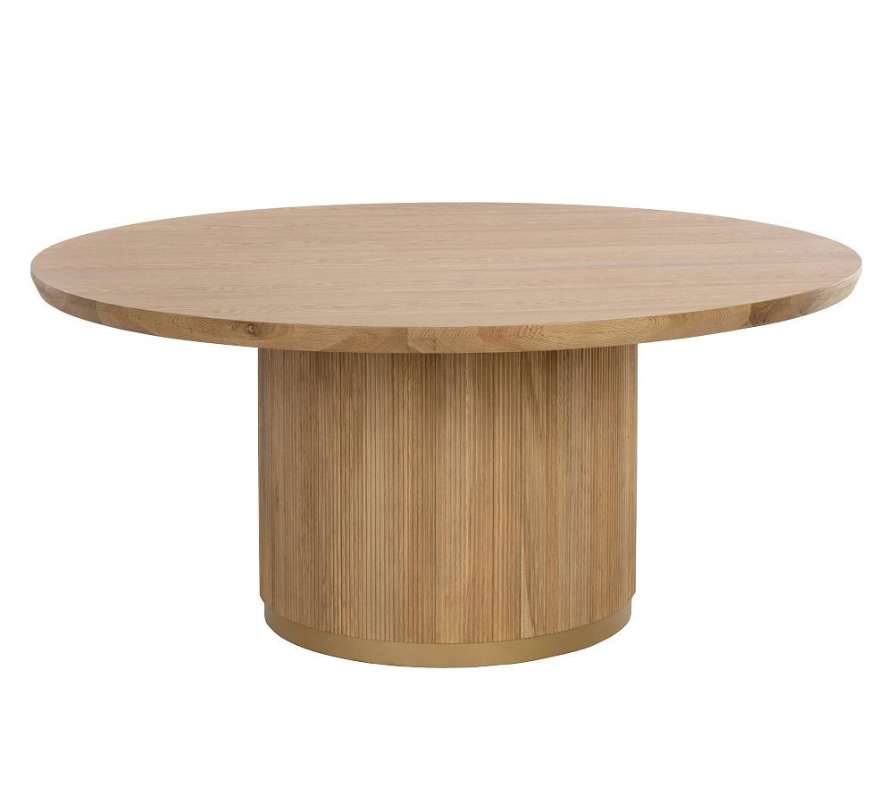 Meadowview Round Dining Table, Natural | Pottery Barn (US)