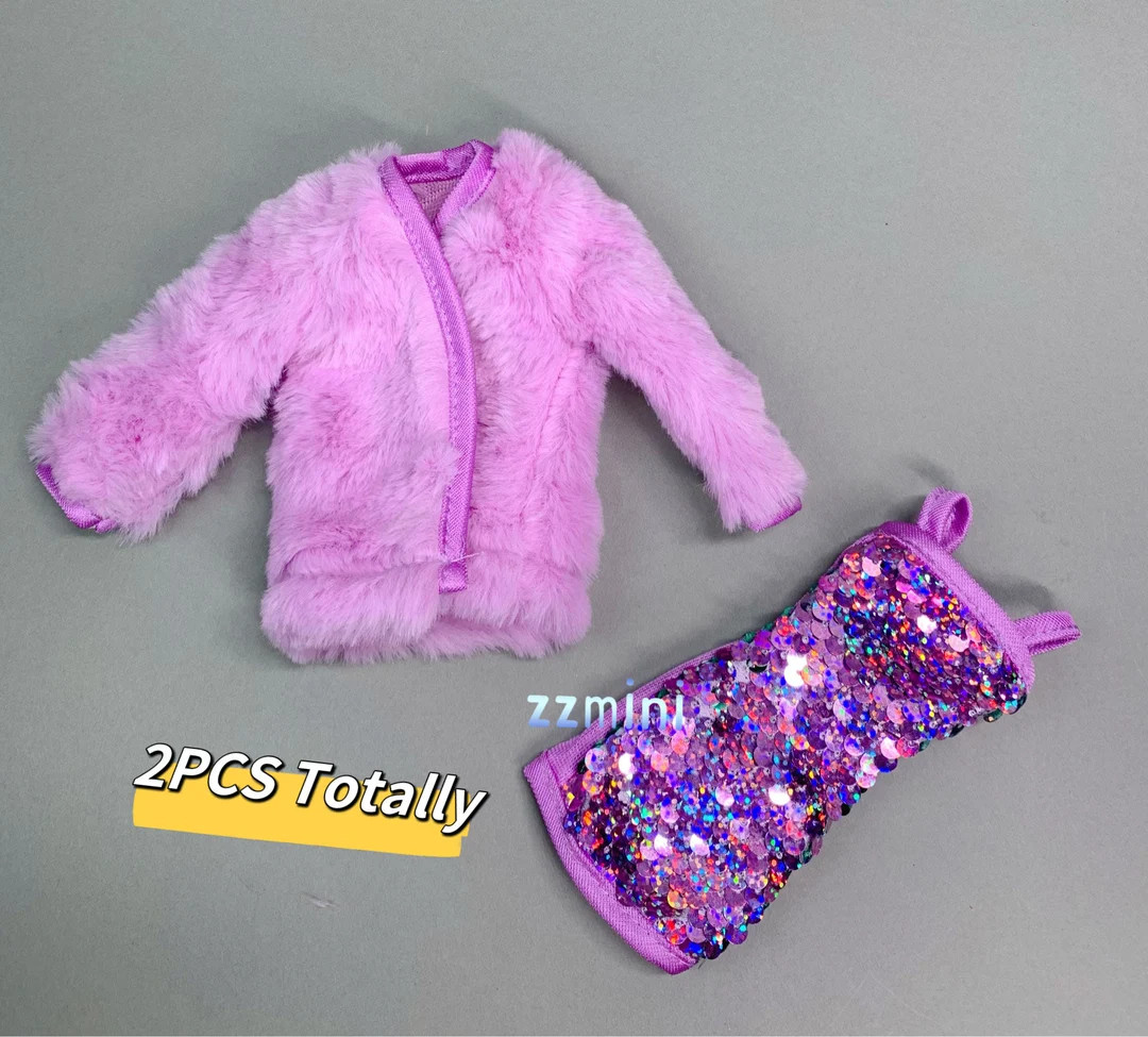 Purple Artificial Fur Coat Jacket for 11.5in Fashion Doll Princess Doll Clothes 1/6 Toy - Etsy | Etsy (US)