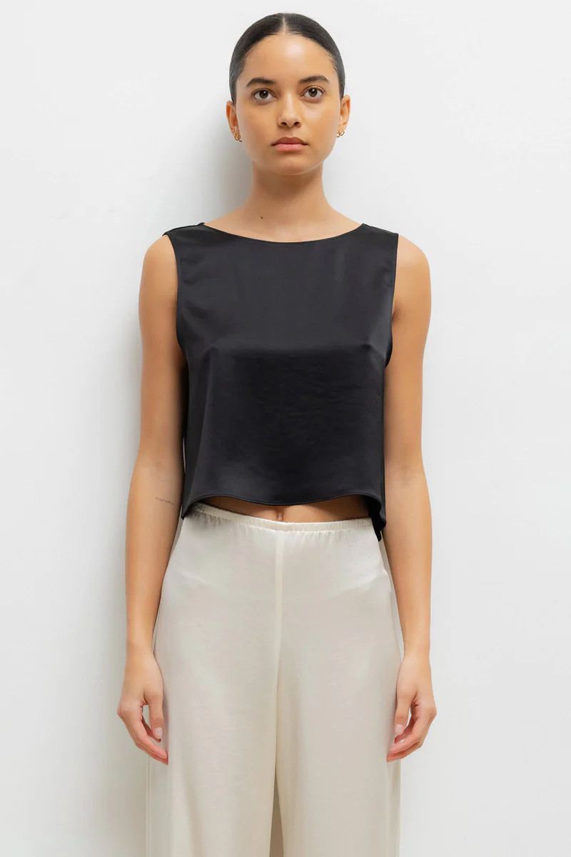 Barb Crop Sleeveless Crew | LESET