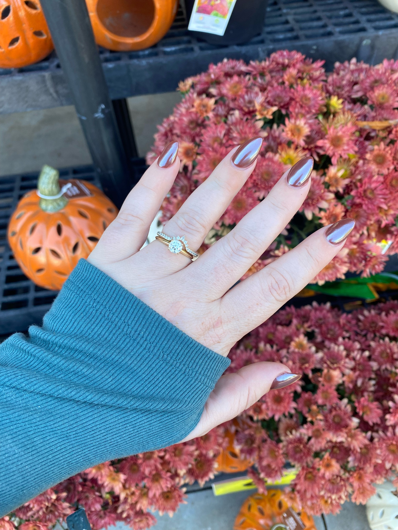 Hot Chocolate Nails OPI Espresso Your Inner Self with chrome dust 

#LTKxPrime