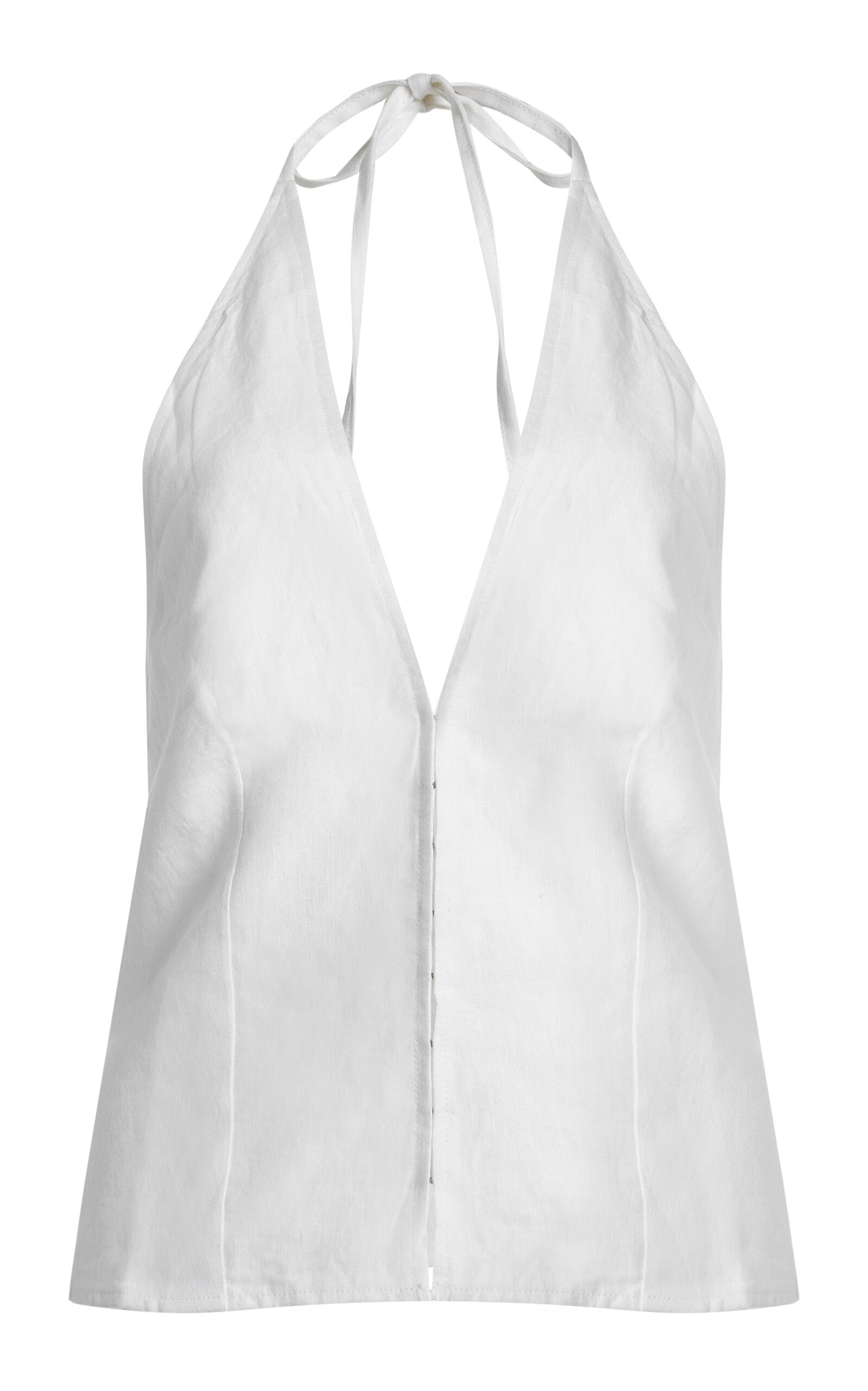 Close Linen Halter Top | Moda Operandi (Global)