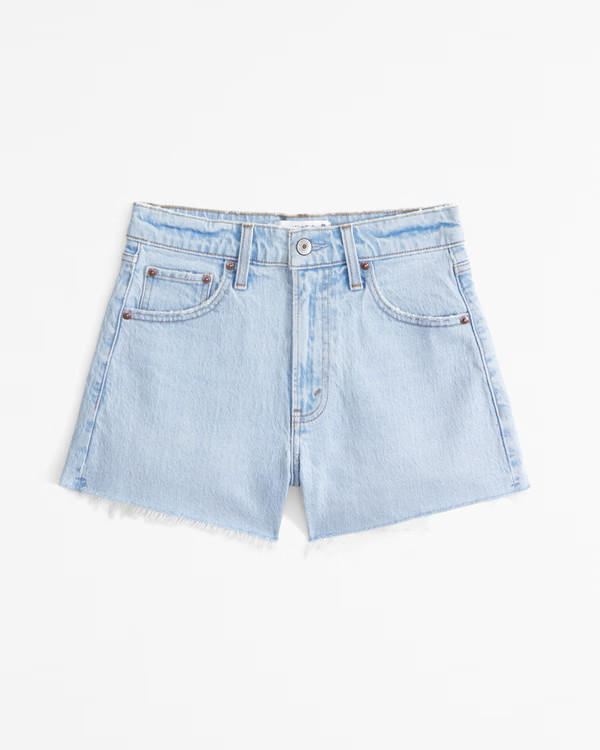 High Rise 90s Cutoff Short | Abercrombie & Fitch (US)