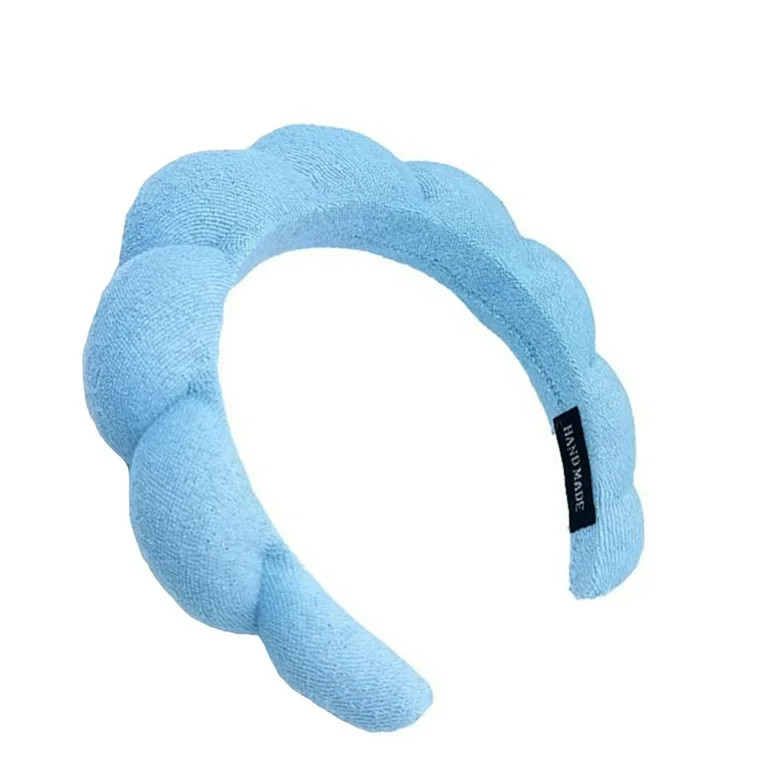 Spa Headband for Women Sponge Terry Towel Cloth Head Band Wide Hair Hoop for Skincare Makeup Remo... | Walmart (US)