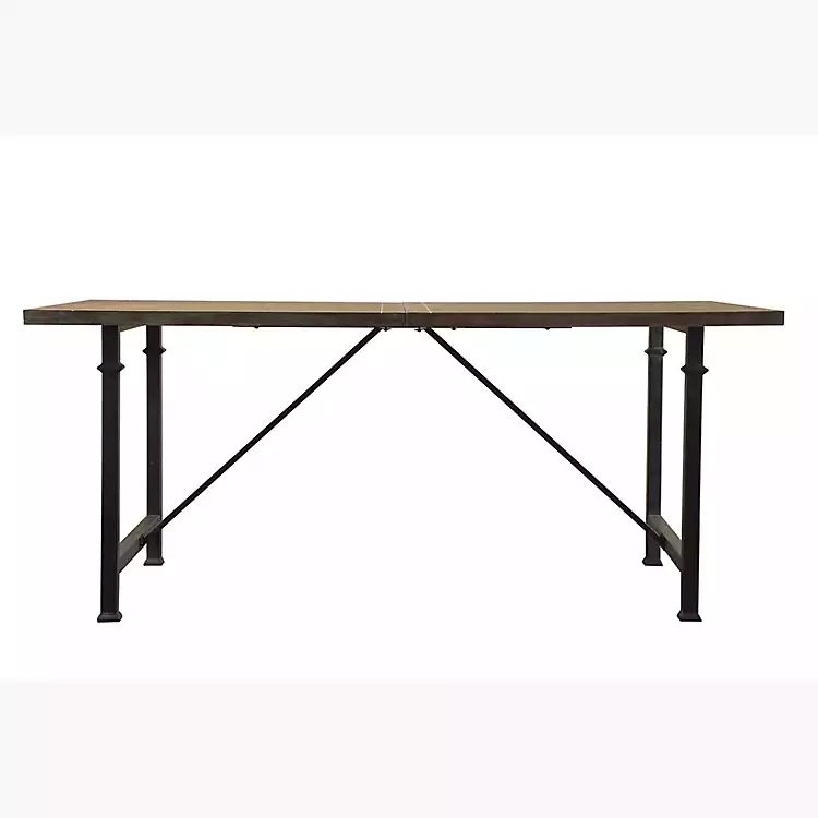 Reclaimed Wood Top Dining Table with Metal Legs | Kirkland's Home