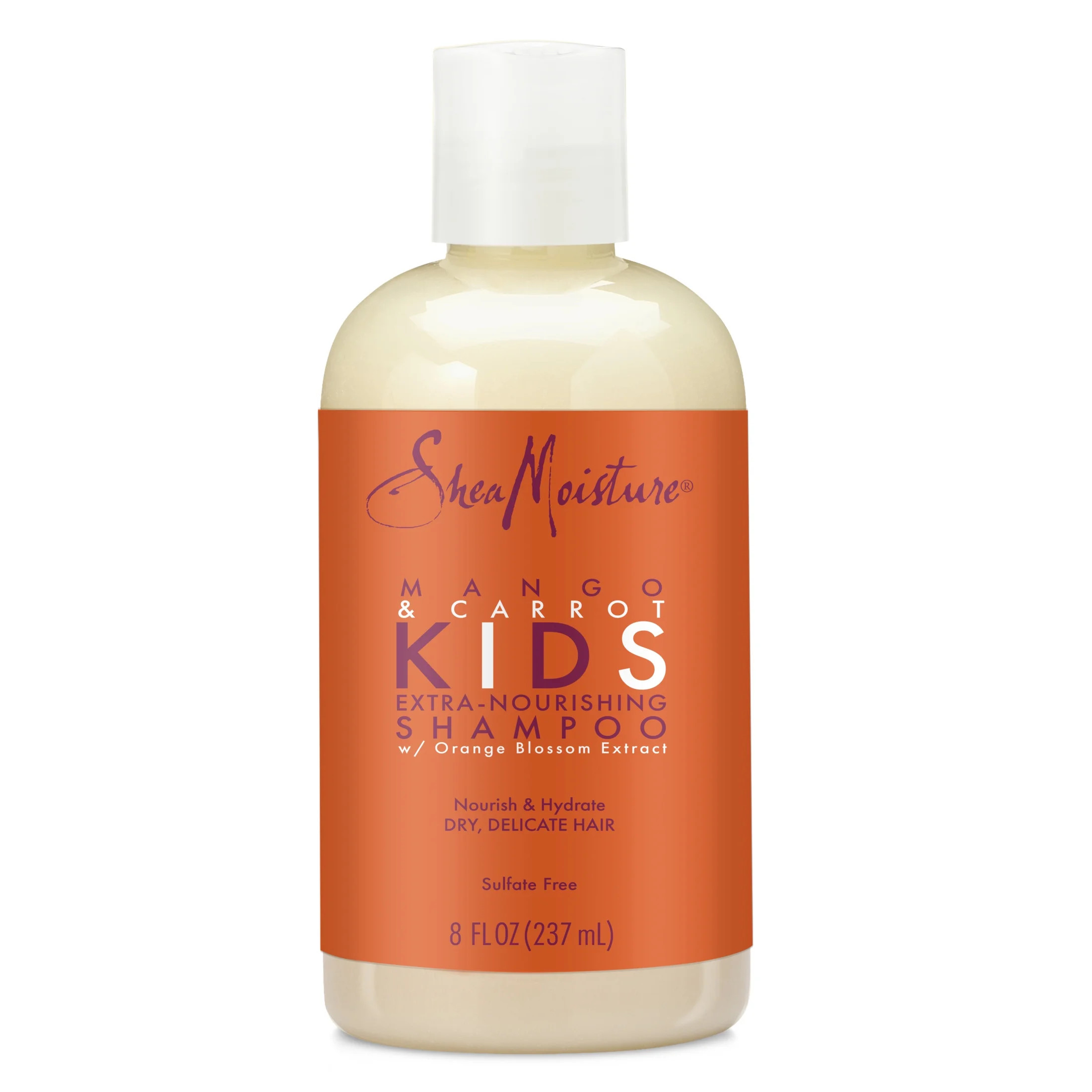 SheaMoisture Kids Nourishing Daily Shampoo for Dry Hair, Mango and Carrot, 8 fl oz Bottle | Walmart (US)