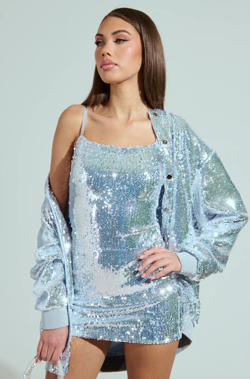 MA CHERIE SEQUIN MINI DRESS | AKIRA
